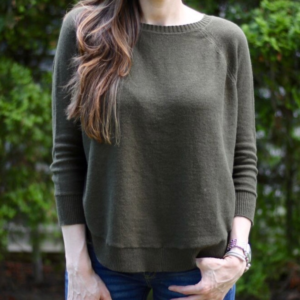 April Marin West Hampton sweater in coffee